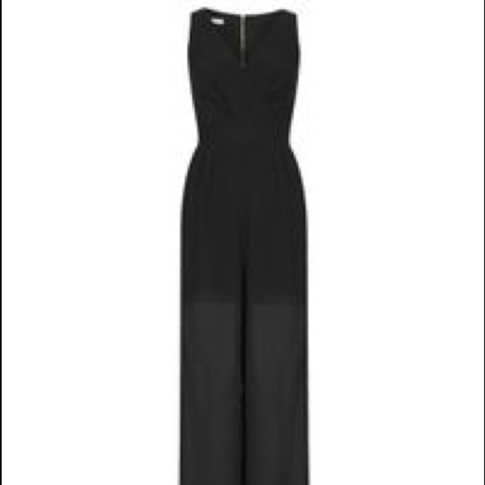 Black chiffon jumpsuit - Topshop (Wal G)